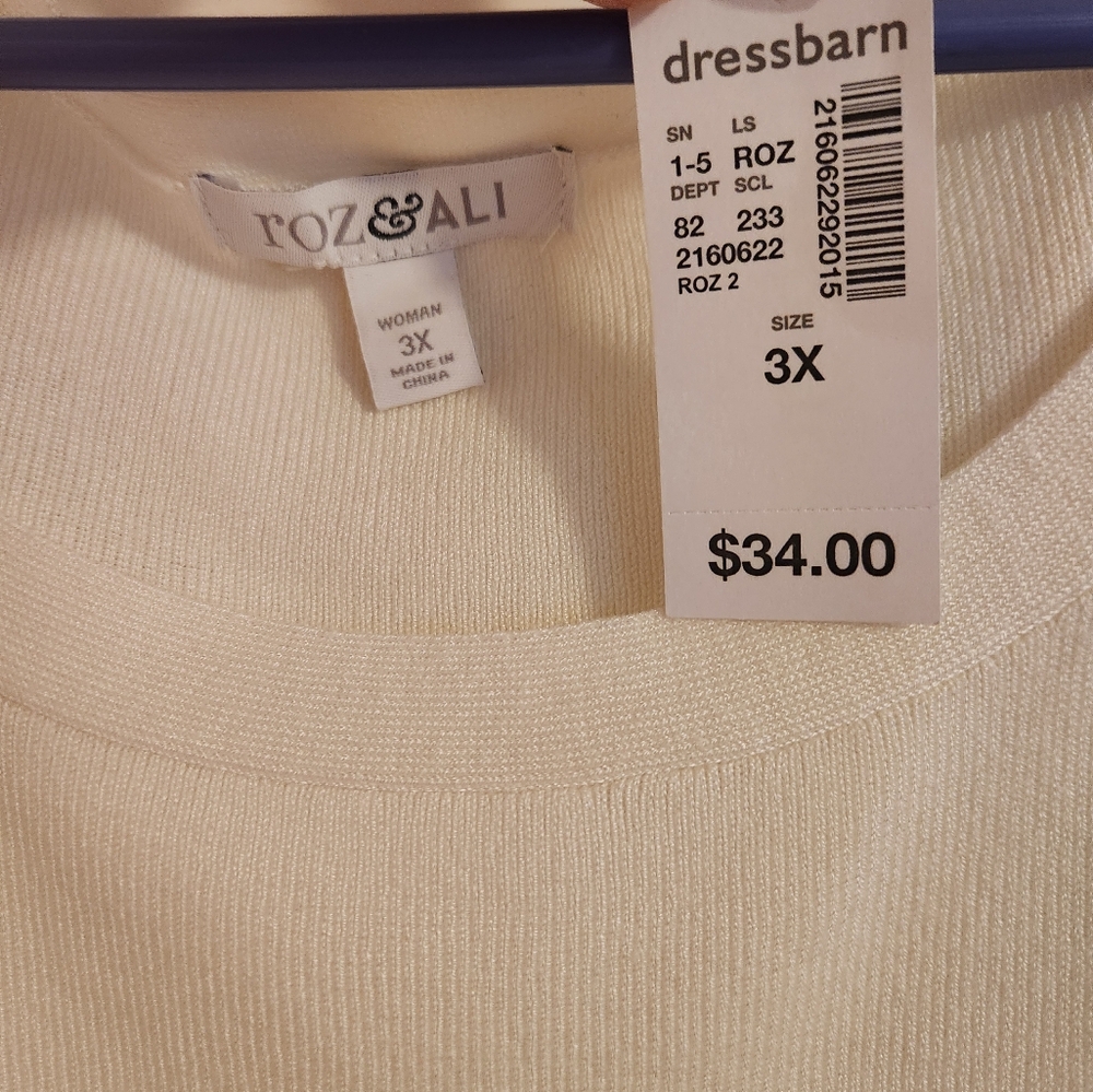 NWT Roz & Ali Sweater - Picture 2 of 6